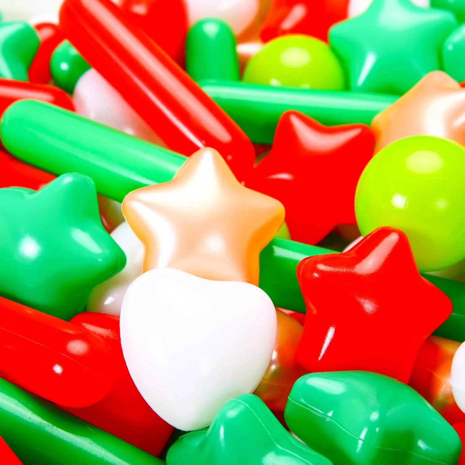 Ball Pit Balls for Toddlers, 150 Pieces Star and Hearts Plastic Toy Balls for Kids Ball Pits,for Baby Toddler Birthday, Playpen Play Tent, Baby Pool Water Toys, Party Decoration