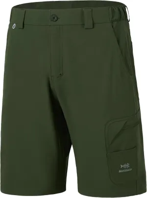 BASSDASH 10.5” Mens Fishing Cargo Shorts Quick Dry UPF 50  Water Resistant FP01M