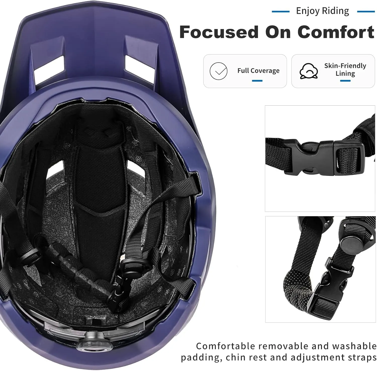 BATFOX Bike Helmet,Mountain Bike Helmet Helmets for Men Women Adults Youth