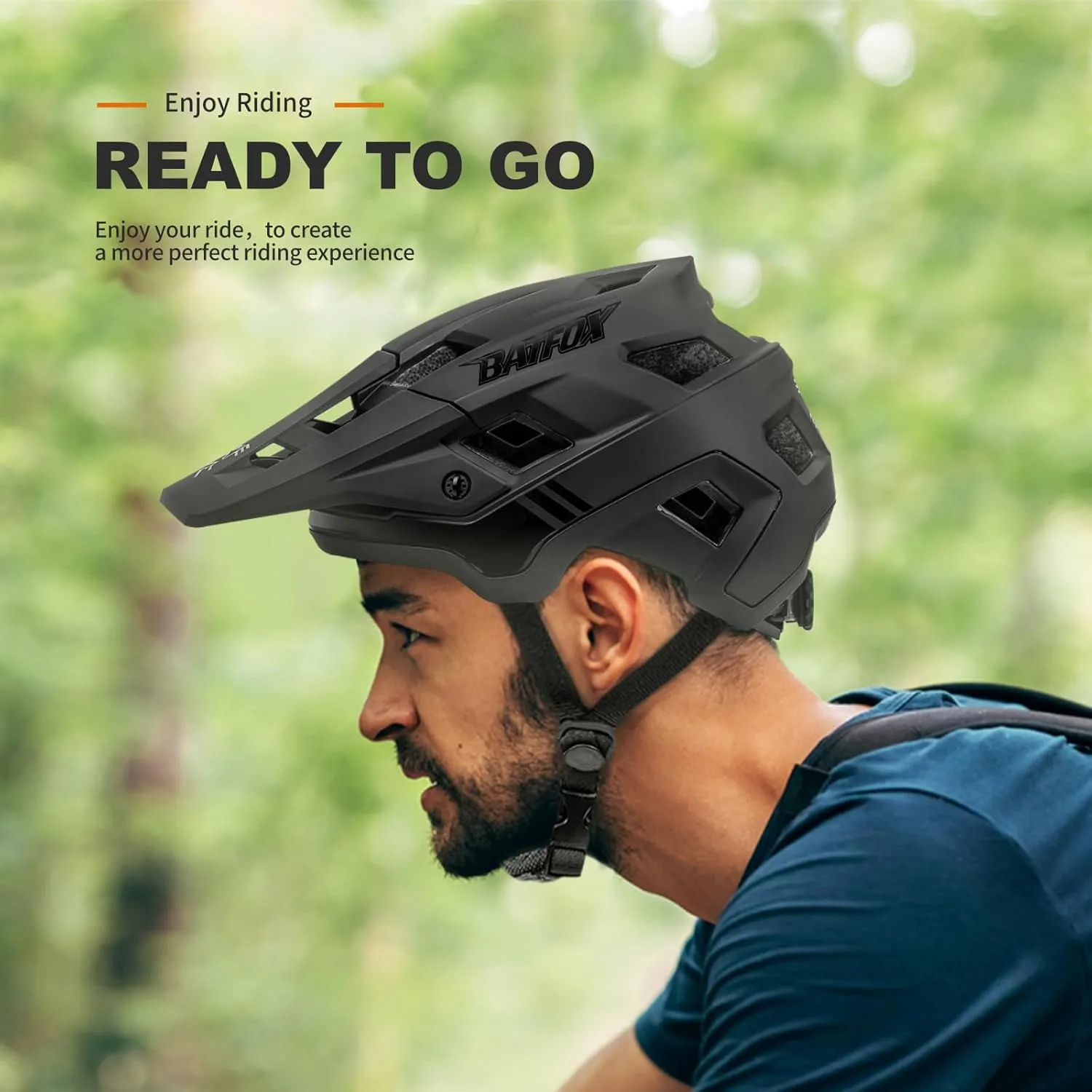 BATFOX Bike Helmet,Mountain Bike Helmet Helmets for Men Women Adults Youth