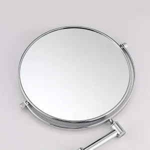 Bathroom Makeup Mirror Wall Hanging Folding Double-Sided Dressing Strhing with 1X/3X Magnification