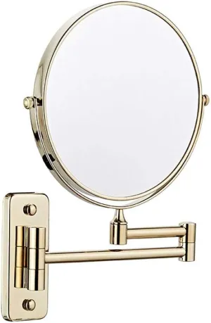 Bathroom Mirrors Wall Mounted Double-Sided 3X Magnification Cosmetic Mirror 8-Inch Vanity Mirror 360° Free Rotation Extendable Makeup Mirror for Beauty Makeup/Bathroom Shaving