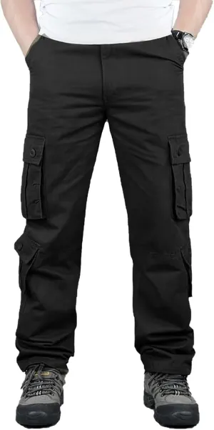 BAYAMO Mens Cargo Pants Camo Military Fatigue Pant Camouflage Hunting Combat Work Casual Pants Multi Pocket
