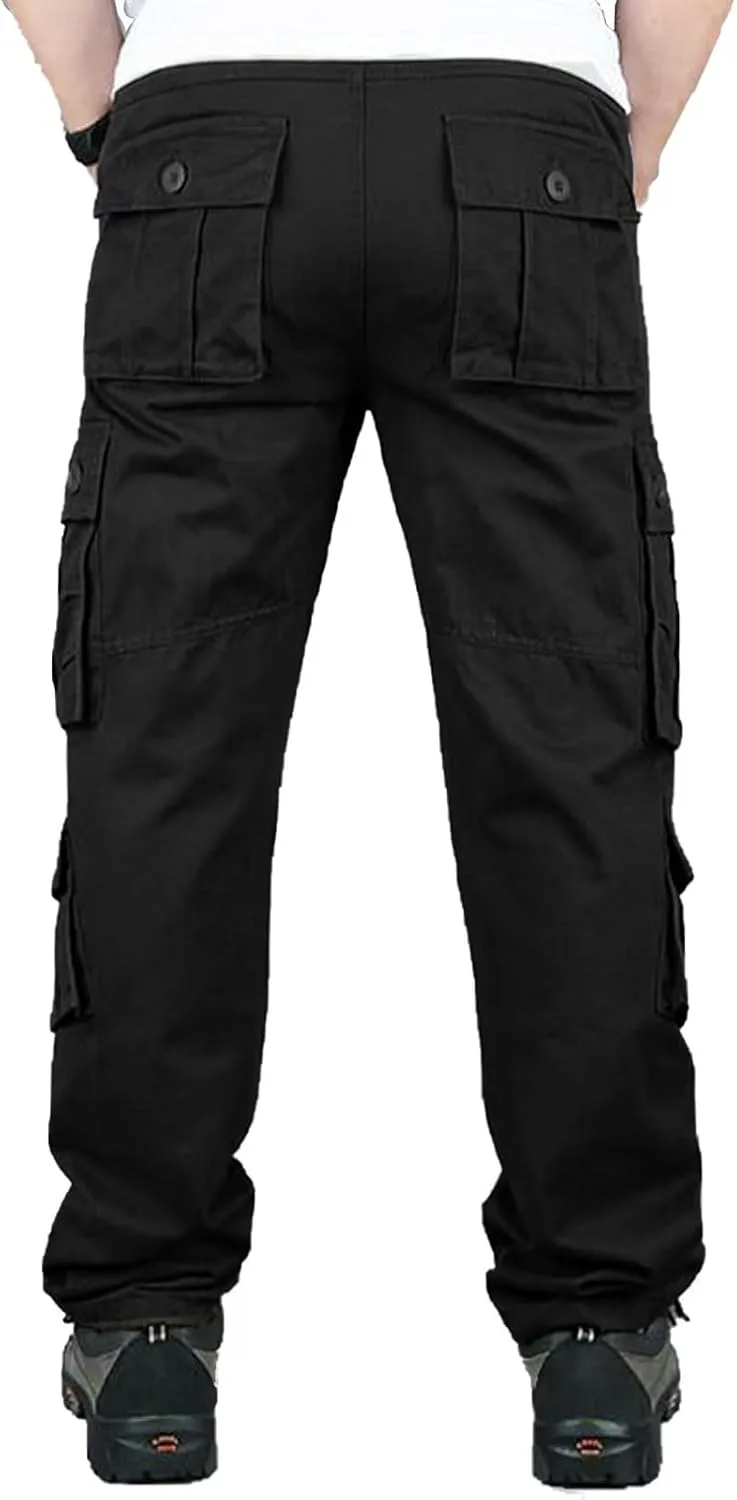 BAYAMO Mens Cargo Pants Camo Military Fatigue Pant Camouflage Hunting Combat Work Casual Pants Multi Pocket