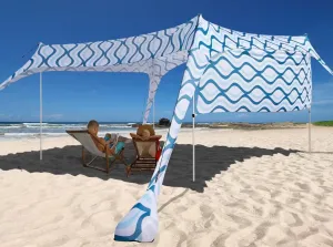 Beach Canopy Tent Shade with Sidewalls 10x10FT, 6.6FT Tall, UPF50  Sun Shelter, Windproof & Water Resistant, Includes Guylines Sand Shovel Stability Poles, Easy Up for Beach Outdoor Camping Backyard