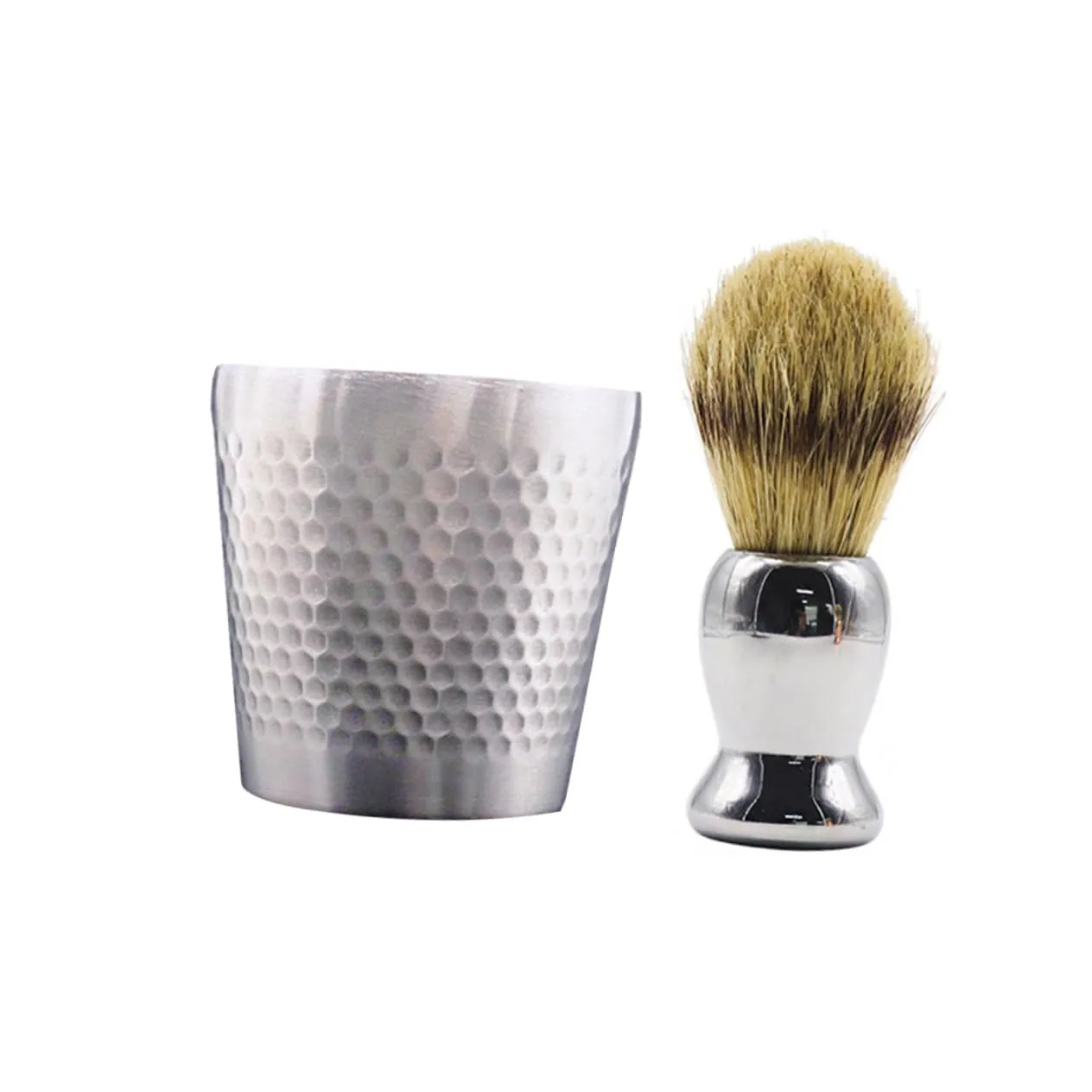 Beard Shaving Brushes for Men Set Full Grooming Kit Shaving Bowl and Swirl Soap Bowl Stainless Steel Brush for Gentle Shave Experience