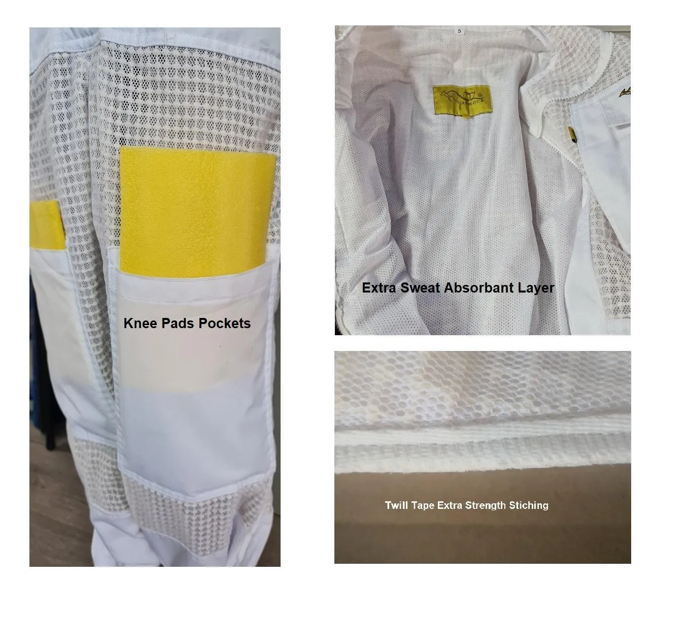 Beekeeping Starter Kit 4 With OZ ARMOUR Three Layer Mesh Beekeeping Suit