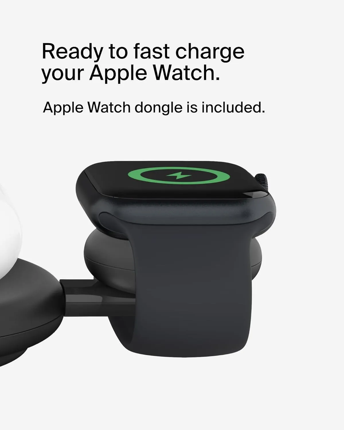 Belkin 3-in-1 MagSafe-Compatible Wireless Charging Pad with Qi2 15W - iPhone Charger - Fast Charging Wireless Charging Station for iPhone 16, 15, & 14 Series, AirPods, Apple Watch, & More - Black