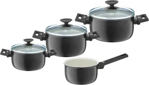 Berndes 013201 Aluminium Specials Saucepan Set, Beige, 55 x 36 x 19.4 cm 4 Units