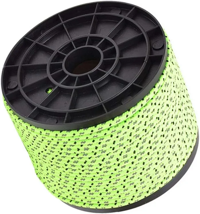 BESPORTBLE 4mm Thick Windproof Camping Rope 50m Reflective Line Night Glow Guyline for Tent Great for Outdoor Activities