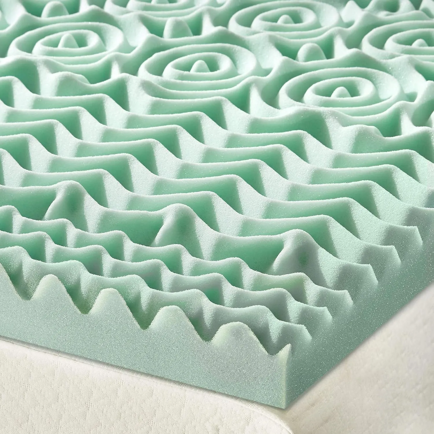 Best Price Mattress Queen Mattress Topper - 1.5 Inch 5-Zone Memory Foam Bed Topper Aloe Infused Cooling Mattress Pad, Queen Size