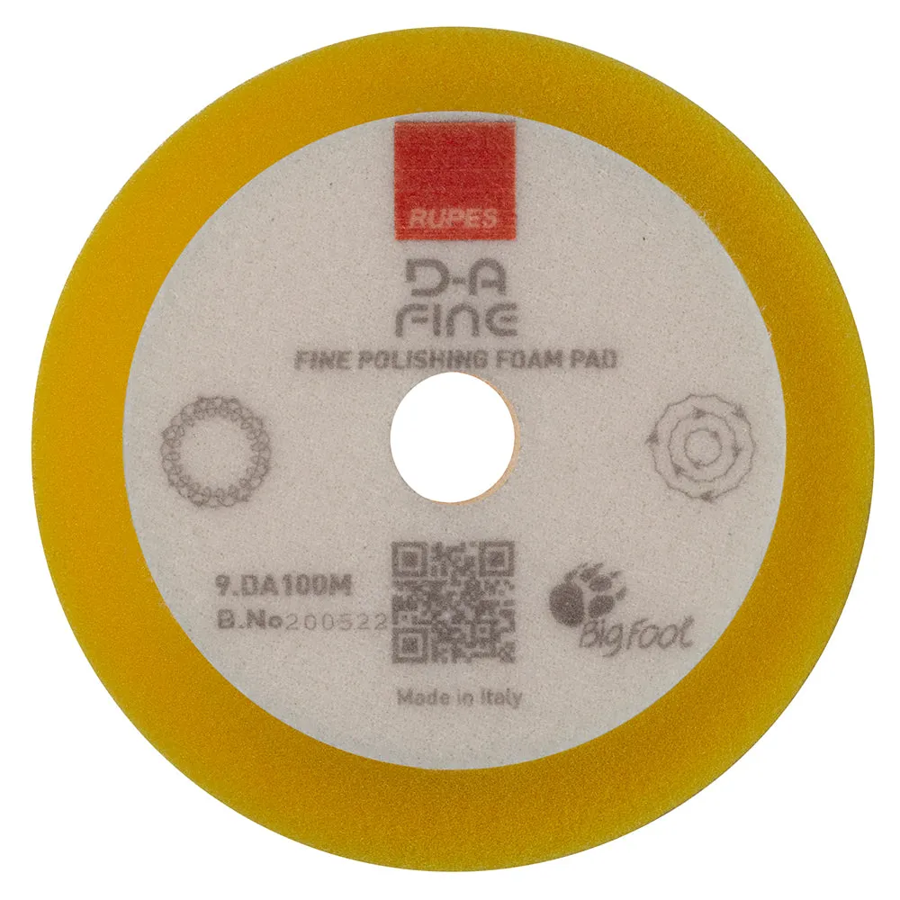 BIGFOOT FOAM PAD FINE YELLOW 80/100MM
