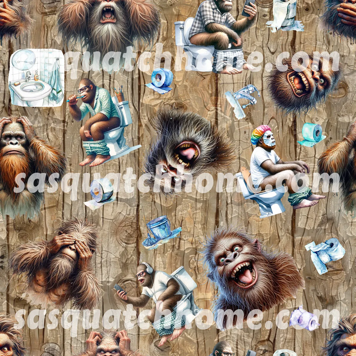 Bigfoot, Sasquatch Themed Heat Resistant Silicone Oven Mitts Set