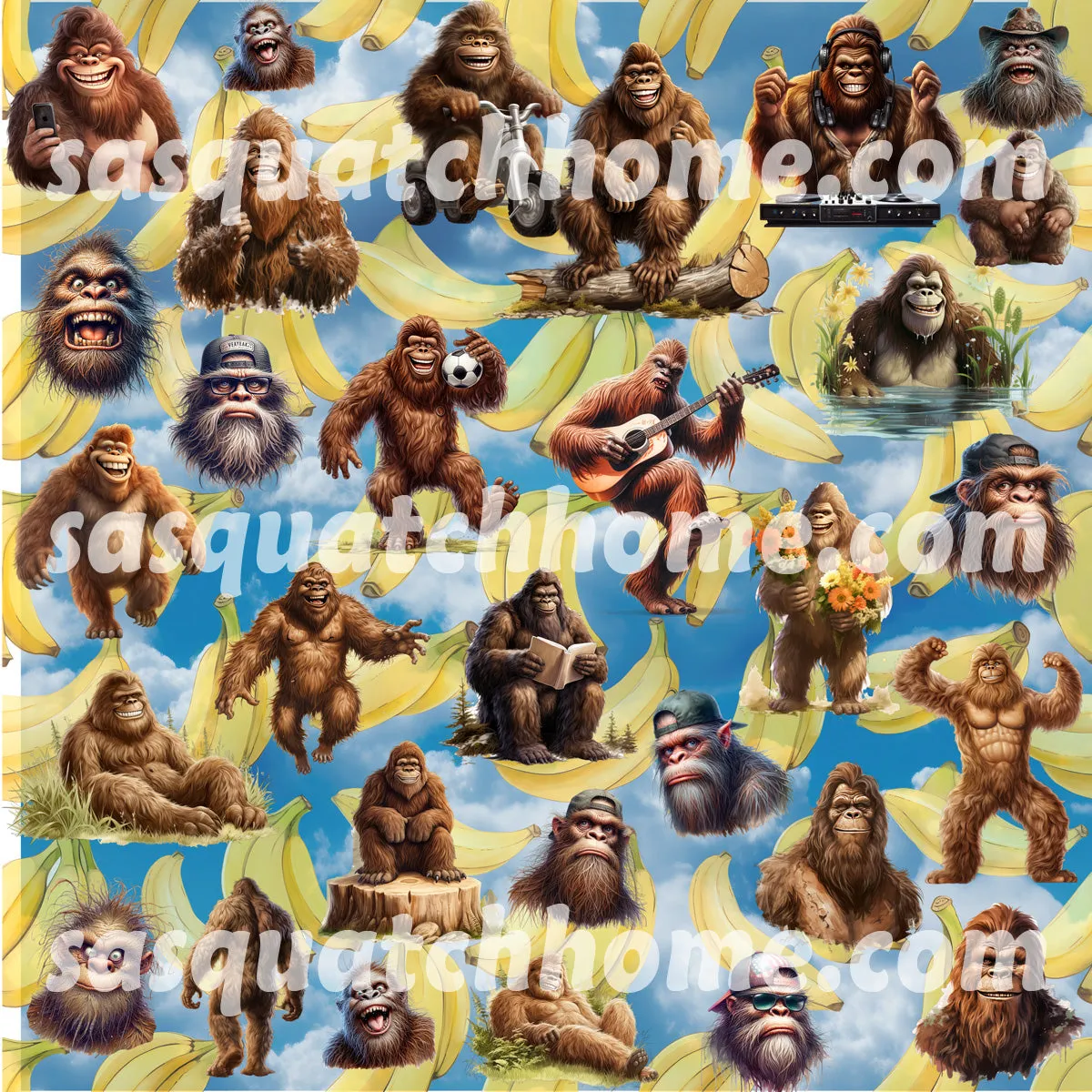 Bigfoot, Sasquatch Themed Heat Resistant Silicone Oven Mitts Set