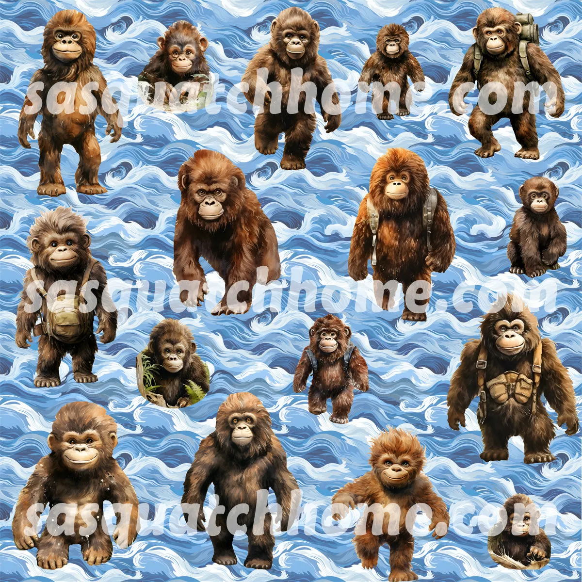 Bigfoot, Sasquatch Themed Heat Resistant Silicone Oven Mitts Set