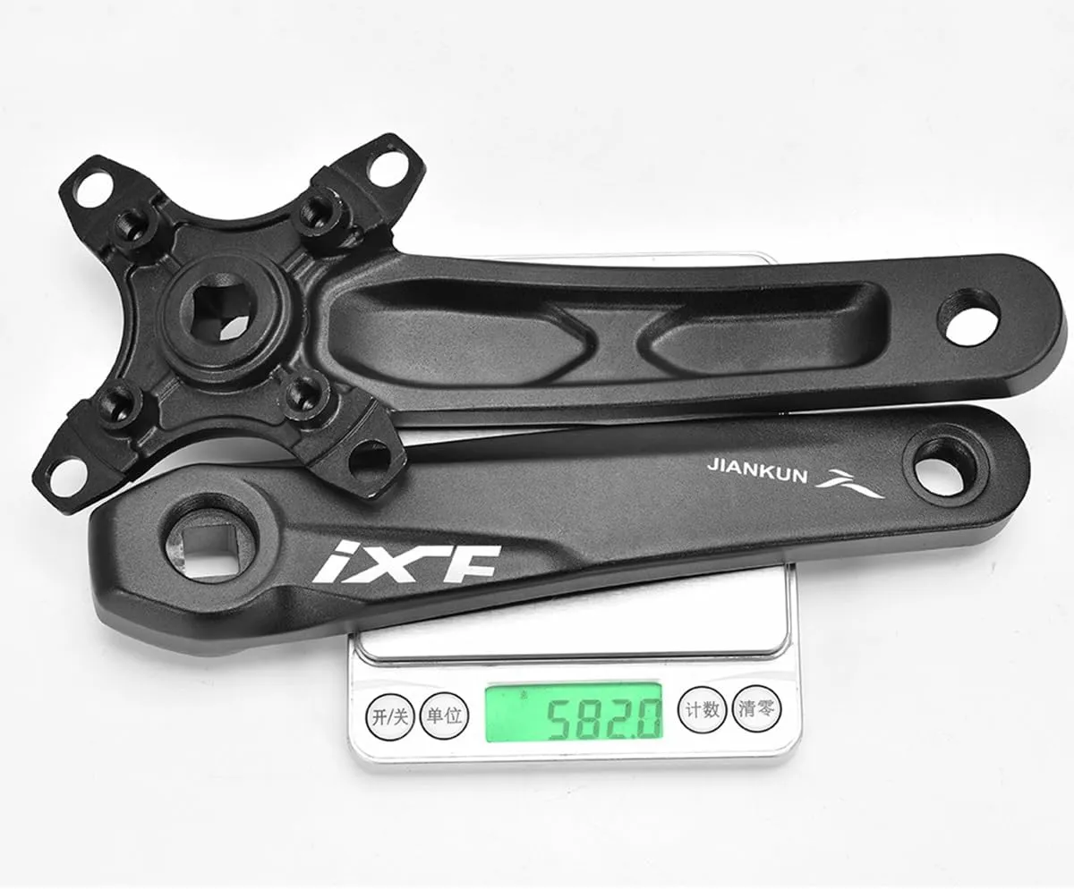 Bike Crankset Bikes Crank Arm Hollow Integrated 104/64BCD Bicycle Crank 170mm Bicycle Crank Leg Suitable for Mountain Bikes