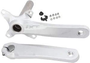 Bikes Crank Arm 170mm Aluminum Alloy Left Right Crankset 104BCD Bicycle Hollow Integrated Crank for Mountain Bike (Color : Silver, Size : 170mm)