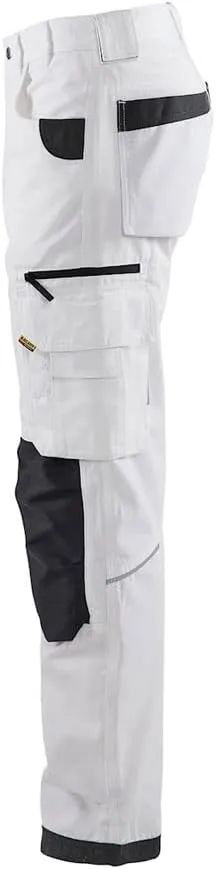 BLÅKLÄDER 1690 Men's Ripstop Work Pants, Durable Utility Cargo Pants with Reinforced Knees & Multi-Pocket Design