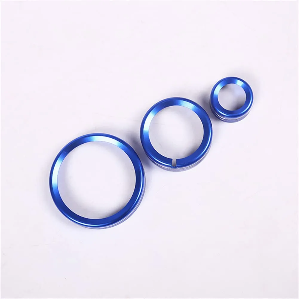 Blue Car Center Control Multimedia Knob Ring Trim Decoration Fit for Alfa Romeo Giulia Stelvio 2017-2019 Auto Accessory