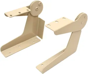 Boat Folding Seat Hinges MMC-53-TA | Beige Aluminum (Set of 2)