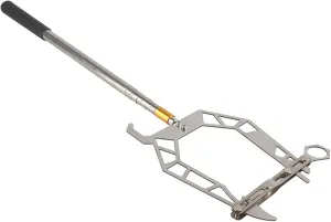 Boat Hooks for Docking, Threader Multi Purpose Dock Hook Telescope, Boat Hooks for Docking Floating, Superior Functionality U Type Mooring Equipment Silver