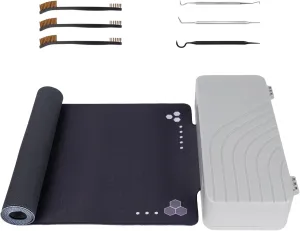 BOOSTEADY Gun Cleaning Mat 36 x 12”, Non-Slip Workbench Pad, Large Surface Gun Mat in Storage Box