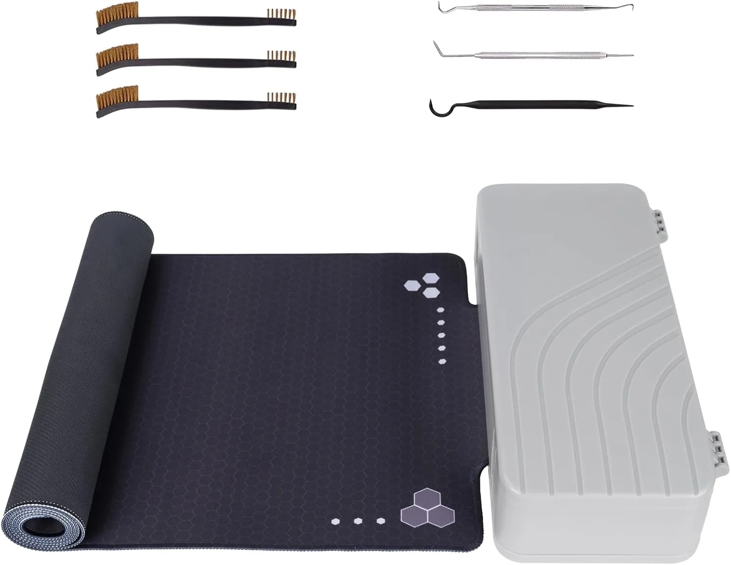 BOOSTEADY Gun Cleaning Mat 36 x 12”, Non-Slip Workbench Pad, Large Surface Gun Mat in Storage Box