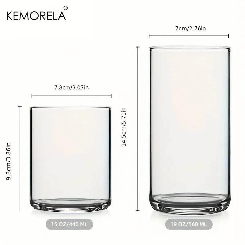 Borosilicate Glass Set - 46-Piece BPA-Free Heat Resistant  Dishwasher Safe