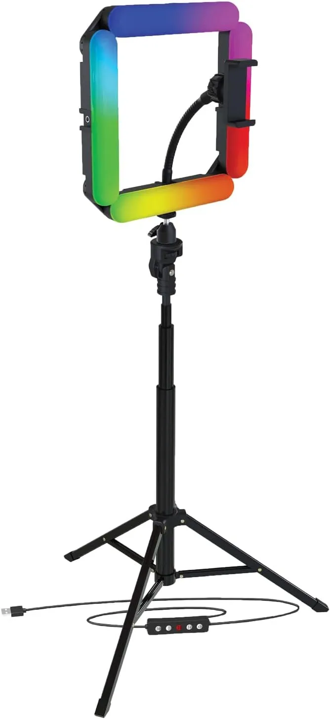 Bower WA-MOD4RGB RGB Quad Modular Light Kit with Tripod, Black