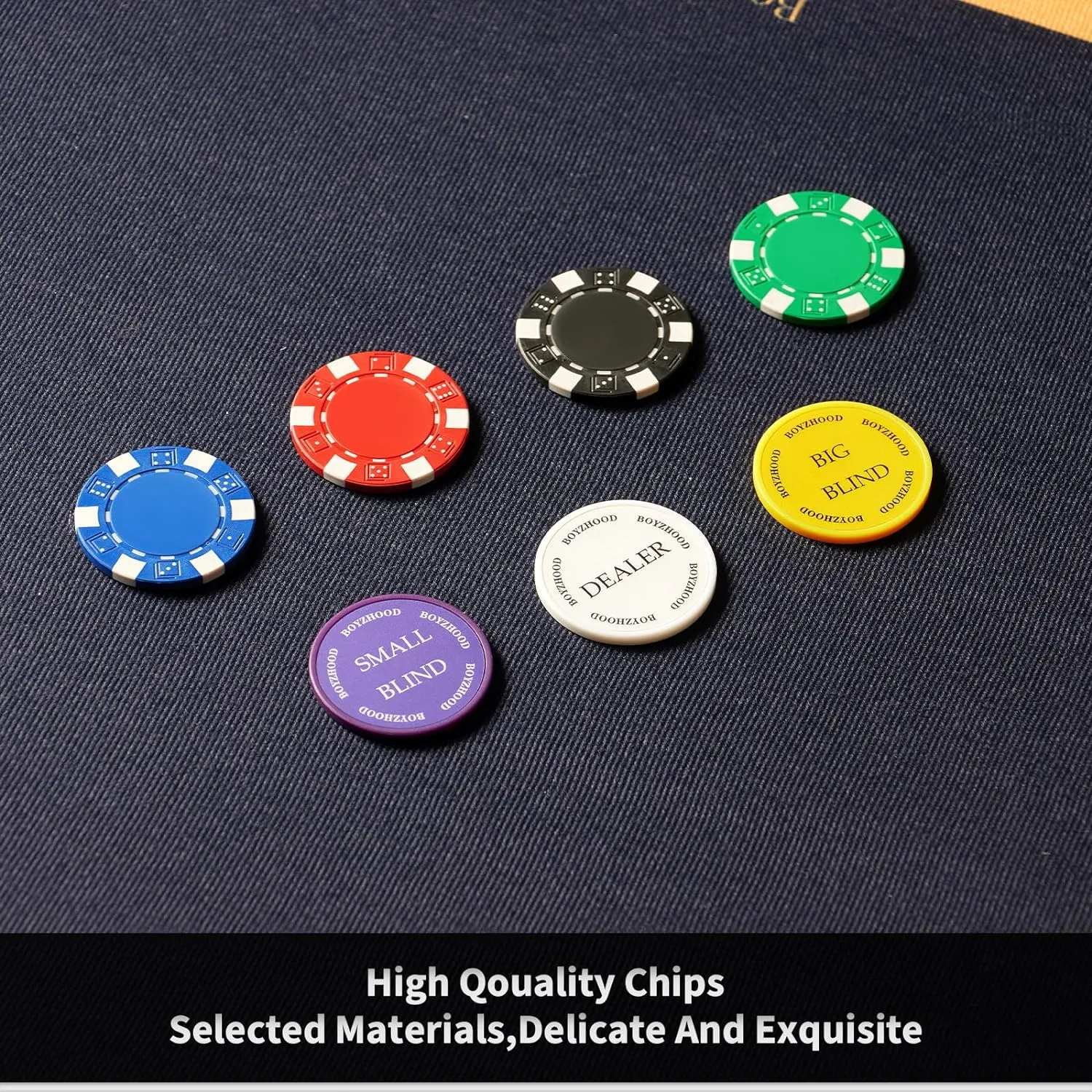 Boyzhood Poker Chips,200Pcs Poker Set with Aluminum Travel Case,11.5 Gram Poker Chips Set for Texas Holdem Blackjack Gambling
