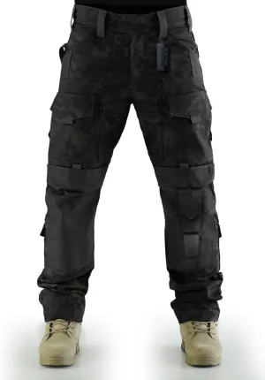 Breathable Ripstop Fabric Pants Military Combat Multi-Pocket Molle Tactical Pants with EVA Knee Pads