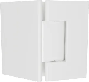 Brixwell H-M135GTG-W Maxum Series Glass to Glass Mount Shower Door Hinge 135 Degree Gloss White