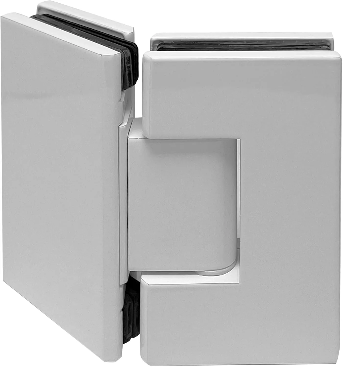 Brixwell H-M135GTG-W Maxum Series Glass to Glass Mount Shower Door Hinge 135 Degree Gloss White