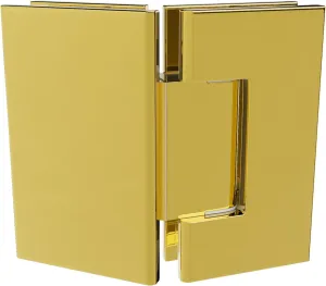 Brixwell H-M135GTG5-PB Maxum Series Glass to Glass Mount Shower Door Hinge 135 Degree W/5 Degree Pin Polished Brass