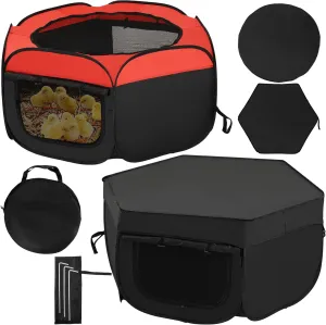 Brooder Box for Chicks with Dual Door 45 x 20 Inch Chick Brooders Box with Cover Chicken Brooder Playpen Brooder Boxs Chick Starter Kit with Storage Bag,Top Cover, Fixed Pegs, Waterproof Mat