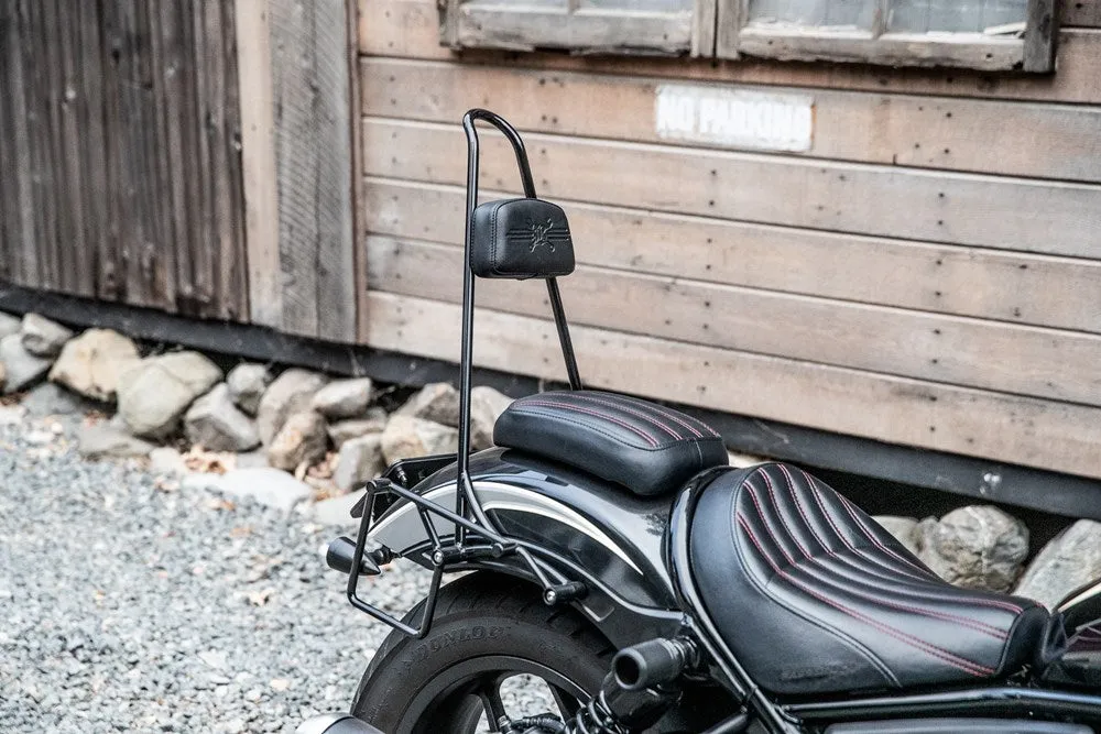 Burly Brand Tall Sissy Bar w/Pad - 2022  Honda Rebel 1100