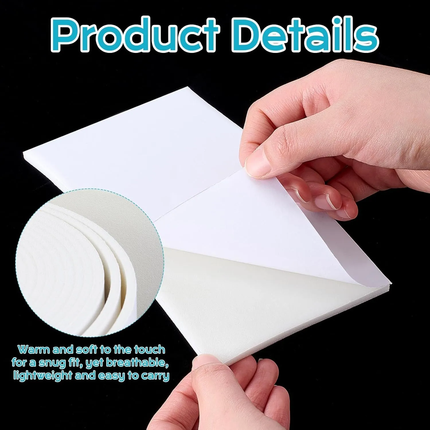 Buryeah 1/4" x 4" x 6 Yard Foam Adhesive Cast Padding Medical Foam with Adhesive Back for Sports Injured Areas, Ball of Foot Cushion, Blister Pads, Foot Pain, Splints and Casts Pad