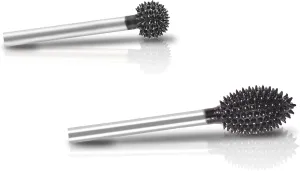 CAELUM 2 Pcs Rotary Burr Kit, 1/8" Shaft, Very Coarse - Woodworking Attachment for Dremel, Foredom, DeWalt, Milwaukee Tools, Carving Burrs for Carving Engraving in Wood, Rubber, Plastic