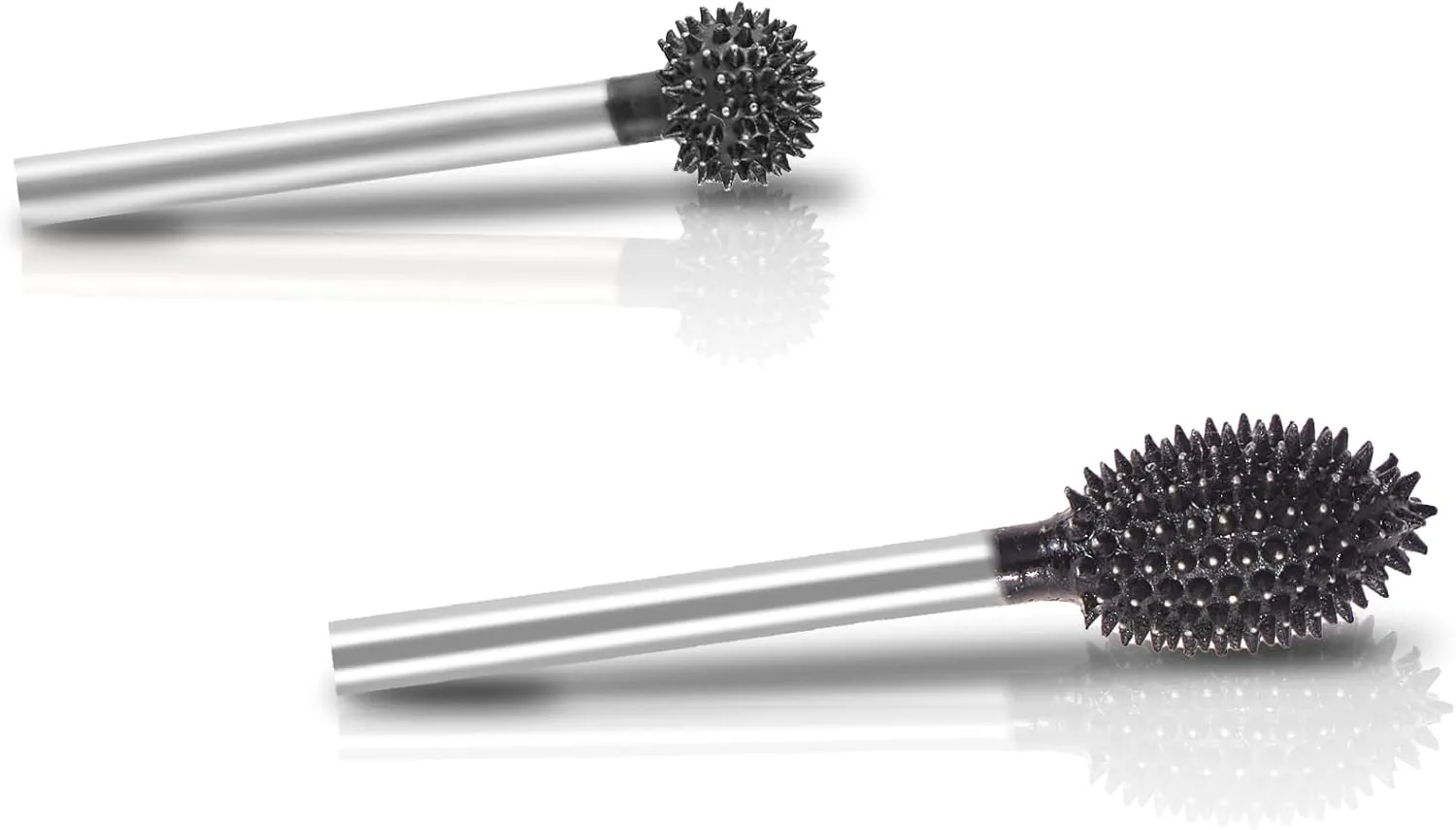 CAELUM 2 Pcs Rotary Burr Kit, 1/8" Shaft, Very Coarse - Woodworking Attachment for Dremel, Foredom, DeWalt, Milwaukee Tools, Carving Burrs for Carving Engraving in Wood, Rubber, Plastic