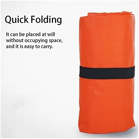 Camping Inflatable Sleeping Pad TPU Ultra-Light Press Air Moisture-Proof Pad Inflatable Mattress with Pillow (B 190x60cm)