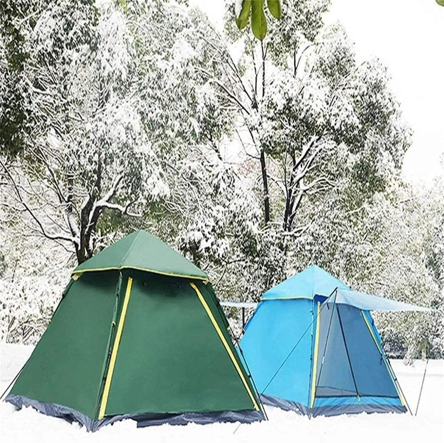 Camping Tent 2-4 People, Waterproof and Windproof Family Tents, Portable Camping Tent with Carry Bag, Suitable for Camping, Outdoor & Travel