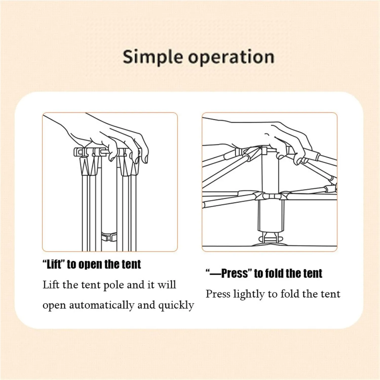 Camping Tent with Carrying Bag, Automatic Quick Opening Tent, Outdoor Waterproof Windproof Family Tent for Beach, Outdoor, Traveling, Hiking, Camping
