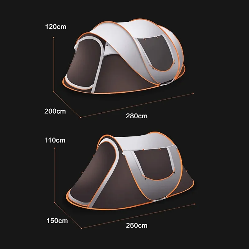 CANOPY - Pop Up Tent PU 2000mm 4-5 People