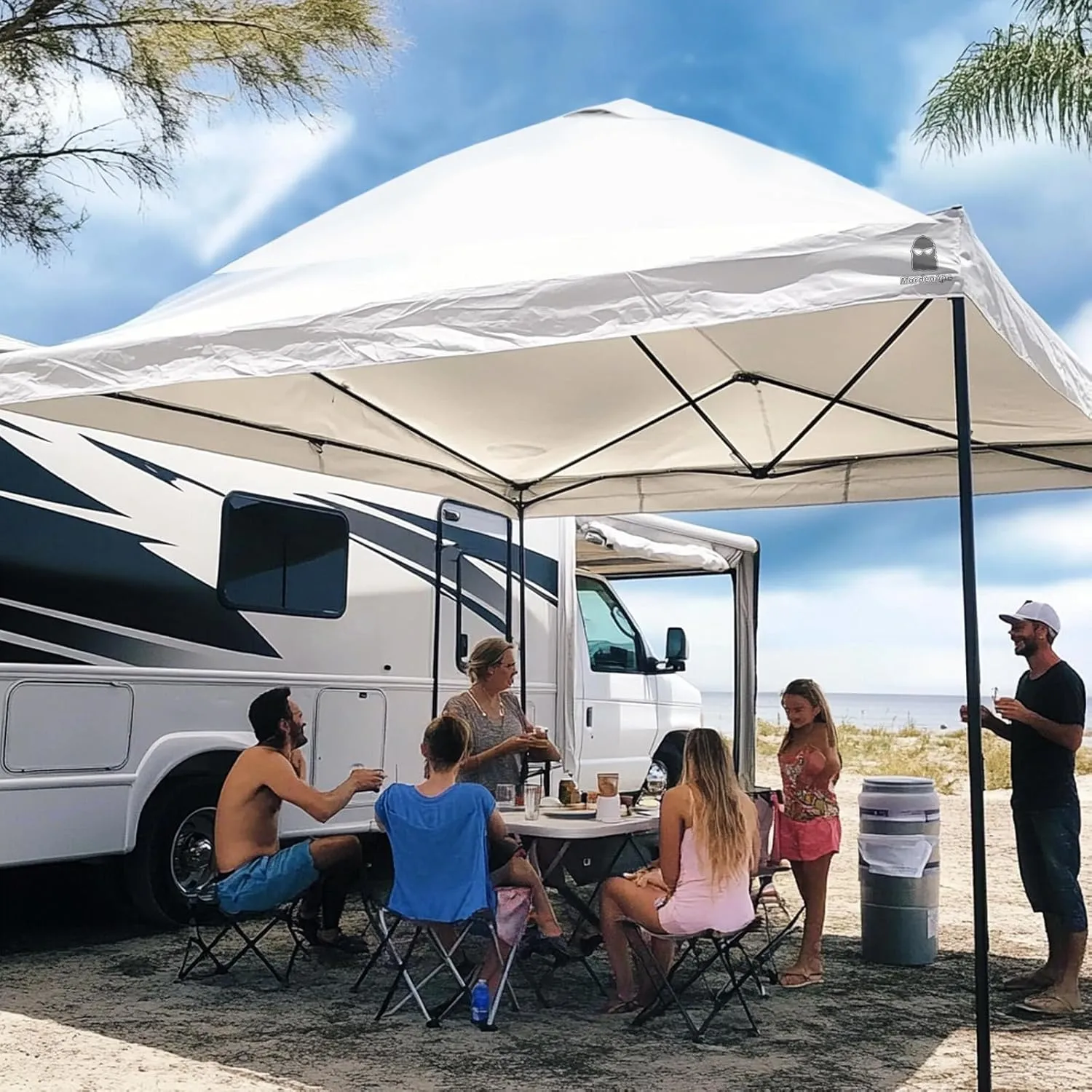 Canopy Replacement Top Cover, Sunshade Top Covers for Pop Up 10x10 Canopy Gazebos Tent, Canopy Tent Cover with Vent Ropes, Windproof Drawstring (Navy, 120"x120" (Top Only))