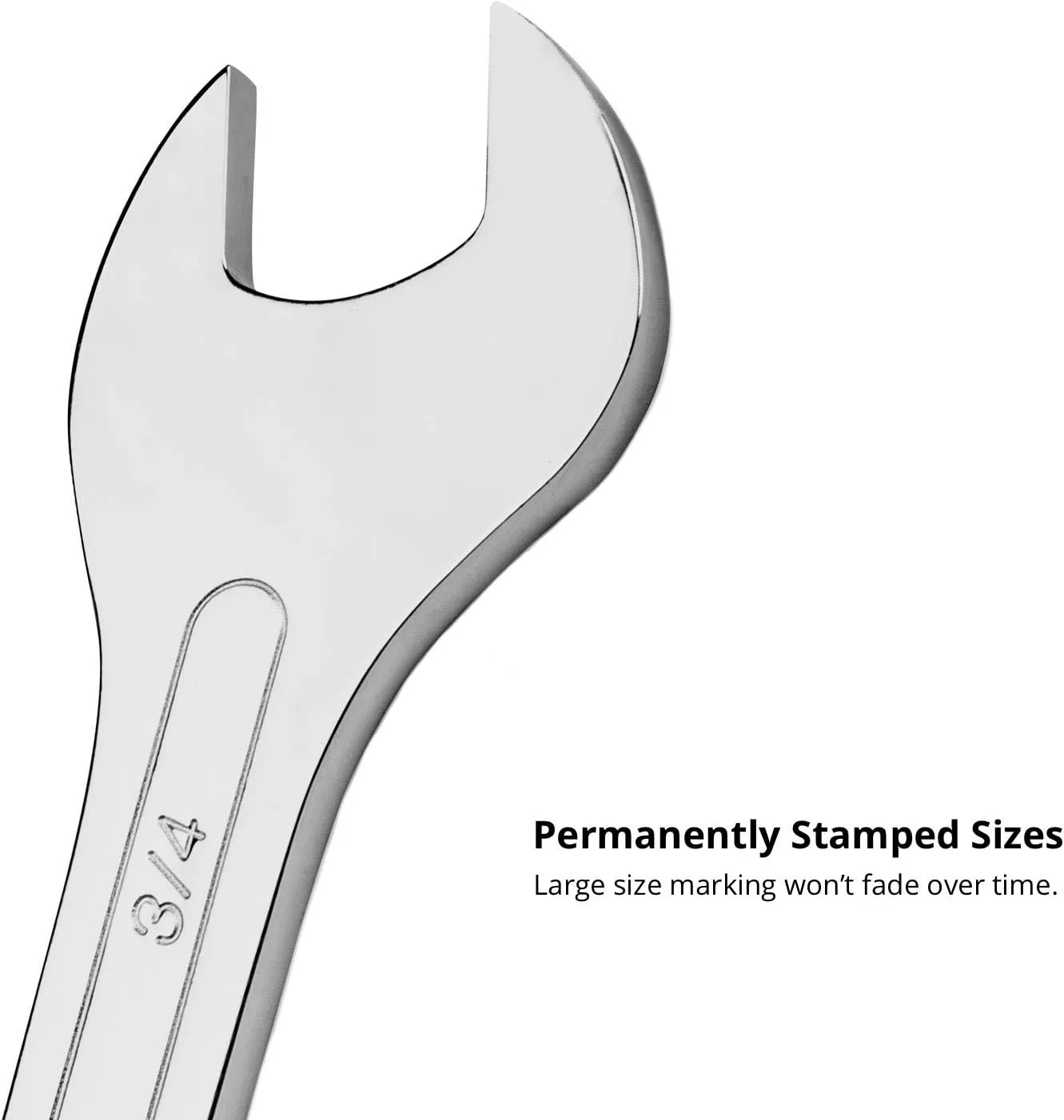 Capri Tools Super-Thin Open End Wrench Set (Master Set), CP11850-14MST, Silver