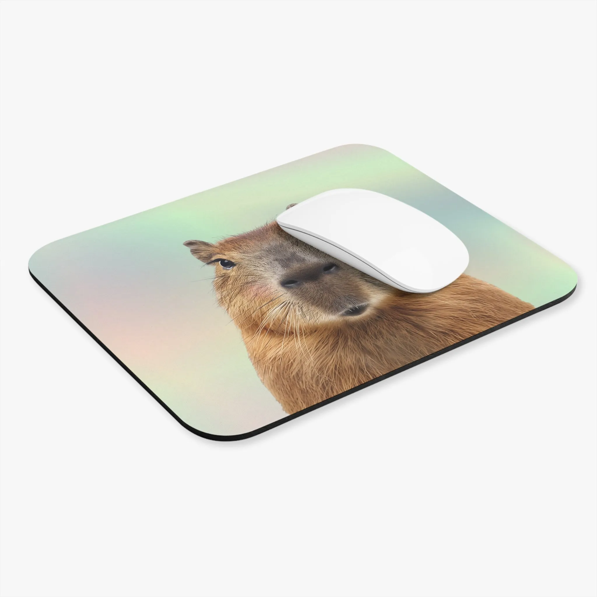 Capybara Blush Mouse Pad