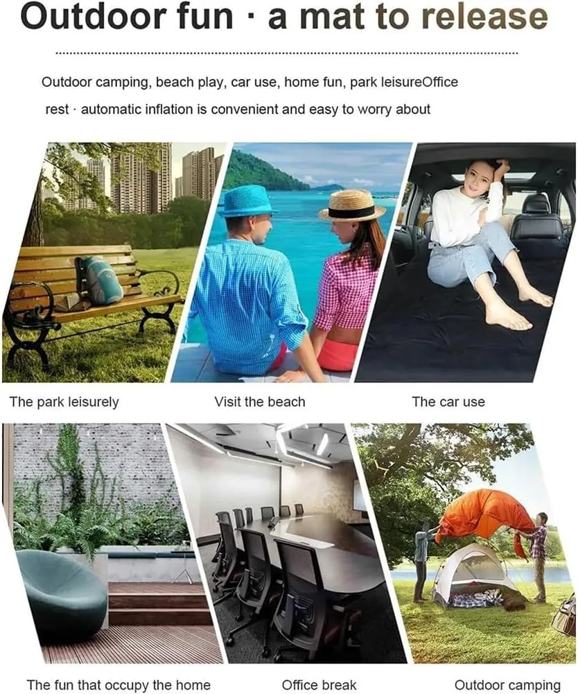 Car Air Beds for Hyundai Santa Fe/Grand Santa Fe TM/DM/CM/SM 2001-2023 2024 2025,Portable Multifunctiona Outdoor Travel nflatable Bed Camping Sleeping Gear Inflatable Accessories,C