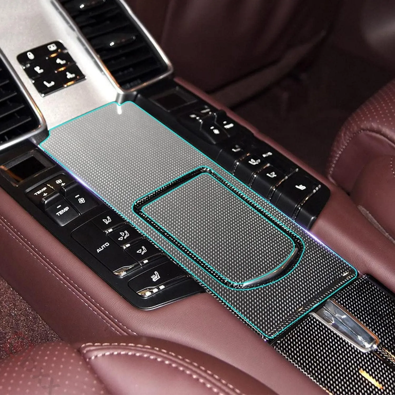 Car Center Console Door Gear Shift Panel TPU Protective Film ，for Porsche Panamera 4S 2015-2017