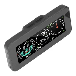 Car HUD, Accurate Heat Resistant Inclinometer Free Rotation High Sensitivity for Motorcycles for Off-Road Vehicles