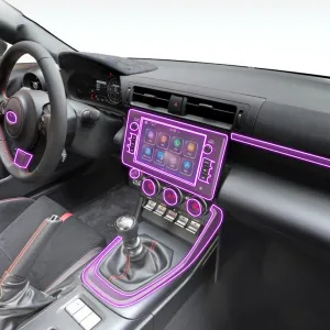 Car Interior Anti Scratch and dust Prevention Film Dashboard Piano Board Shift Center Console Anti-Scratch Transparent TPU PPF Film refit,for Subaru BRZ 2021-2023